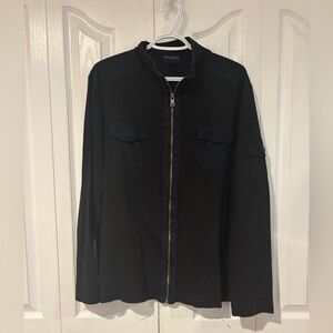 NOT AVAILABLE Banana Republic Black Military Sweater